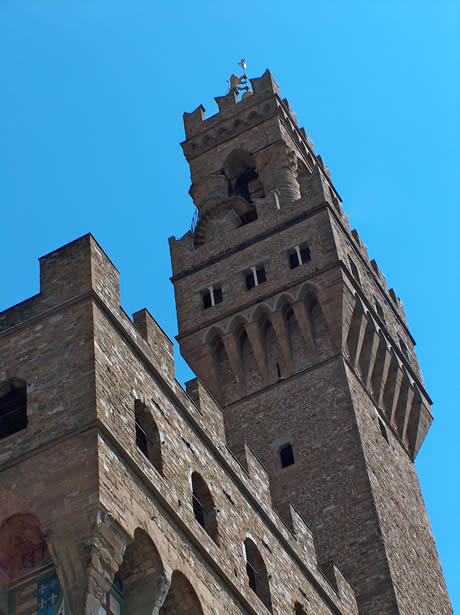 A view of palazzo vecchio in Florence