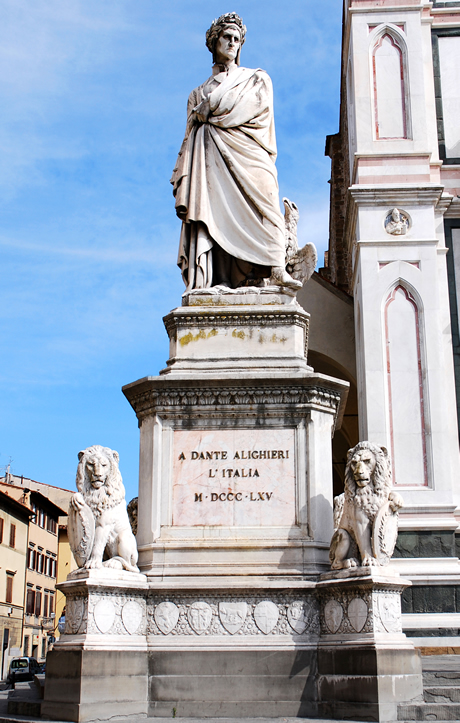 Dante Alighieri statue à Florence photo