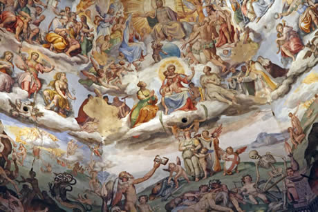 Fresque de la coupole de la cathédrale de Florence photo