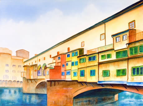 Dipinto Ponte Vecchio Firenze