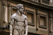 Scultura Di Fronte Al Palazzo Vecchio A Firenze